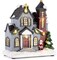 LED Lighted Christmas Collectible Buildings 6 inches Multicolor, Battery Operated